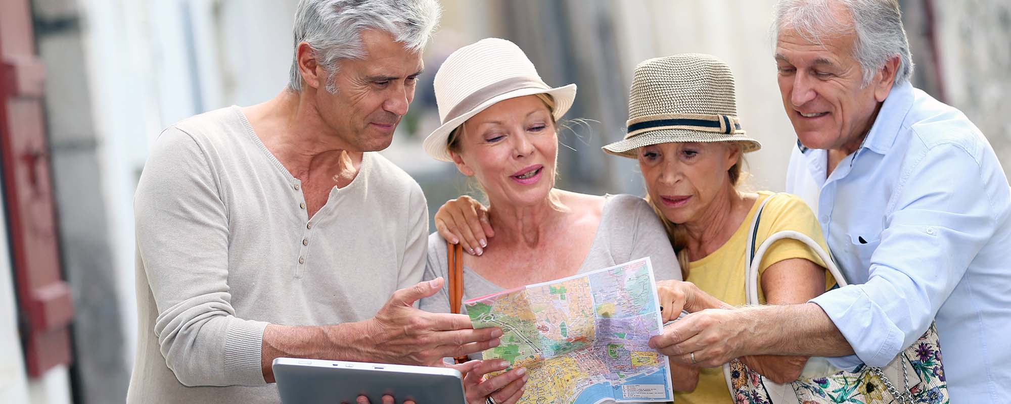 Touristen - Senioren - Stadtplan