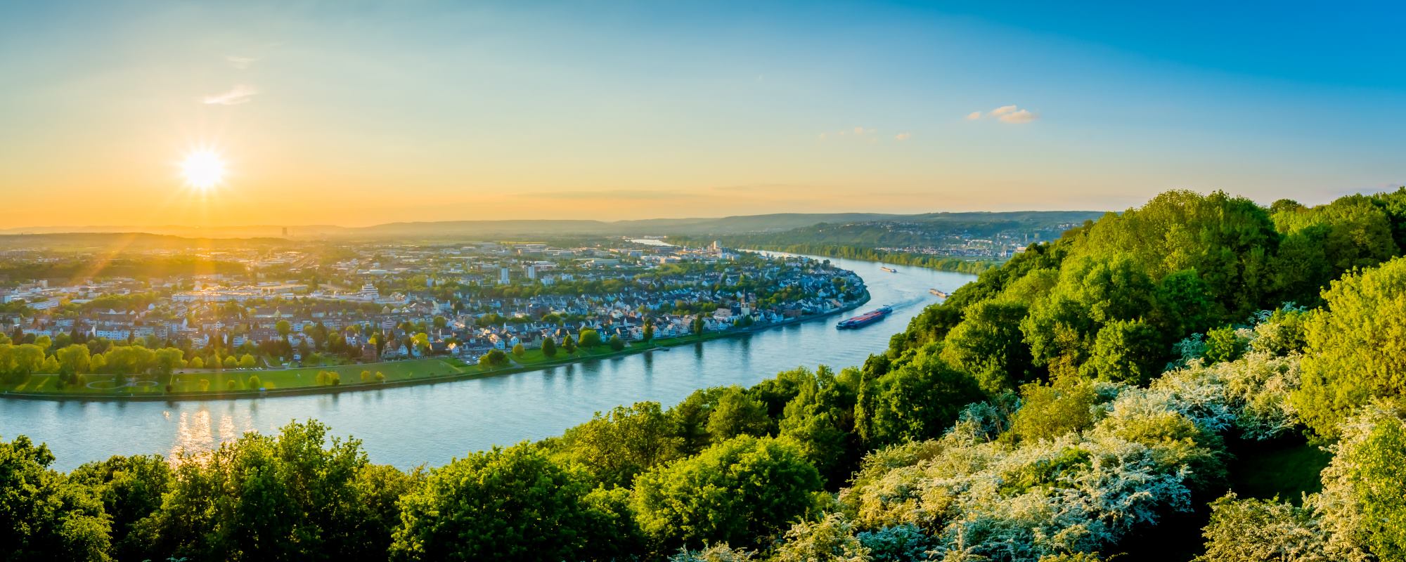 Deutschland - Ausblick auf Koblenz