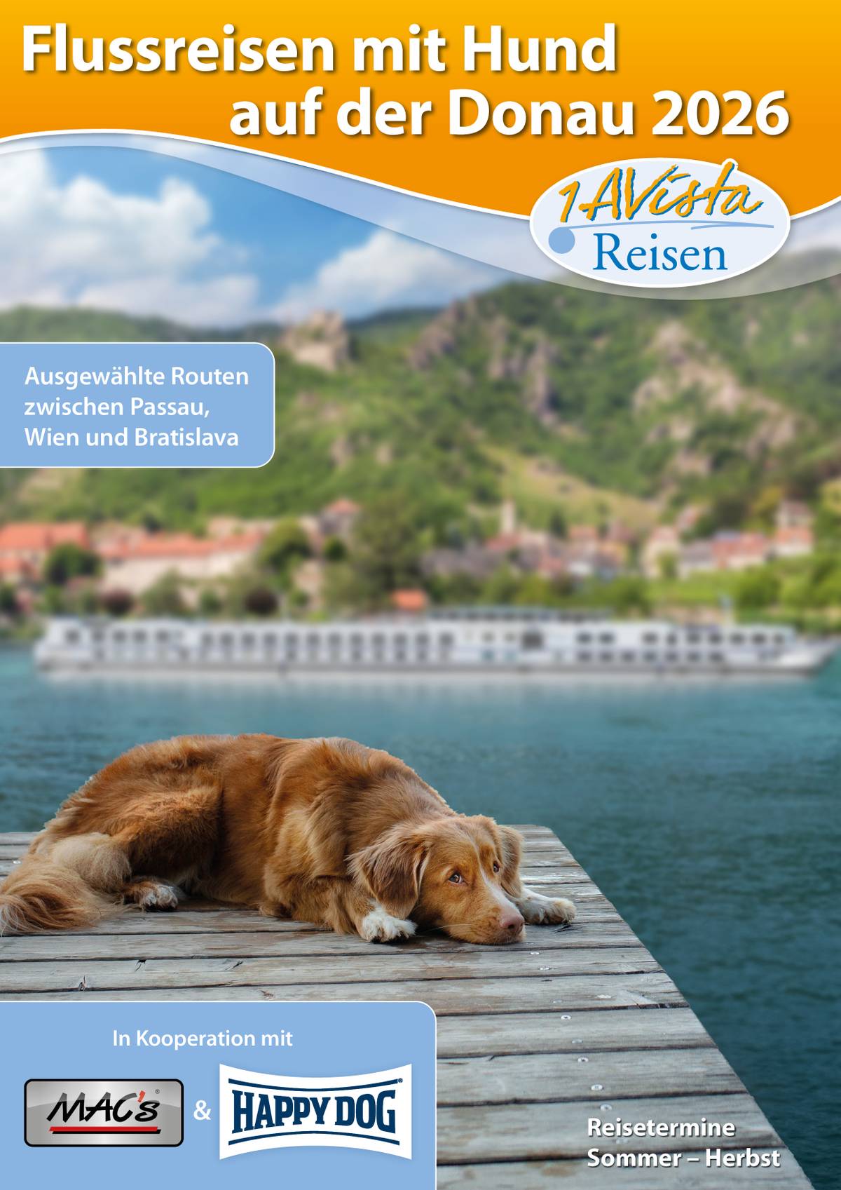 Flussreisen mit Hund auf der Donau 2026