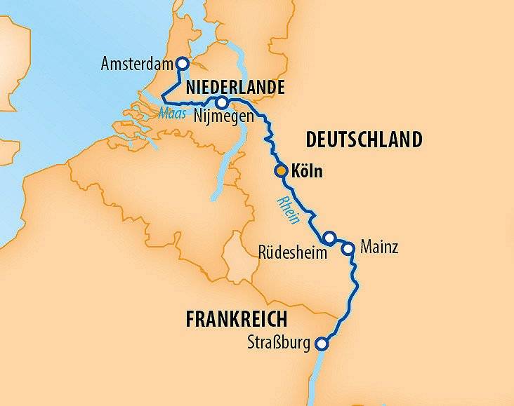 Rheinzauber 2024 – 8 Tage Flusskreuzfahrt Rhein – MS VistaBelle