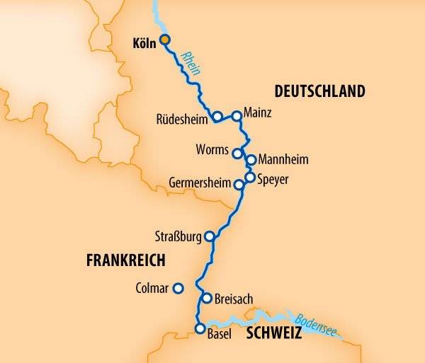 Rheinromantik 2024 – 8 Tage Flusskreuzfahrt Rhein – MS VistaRio