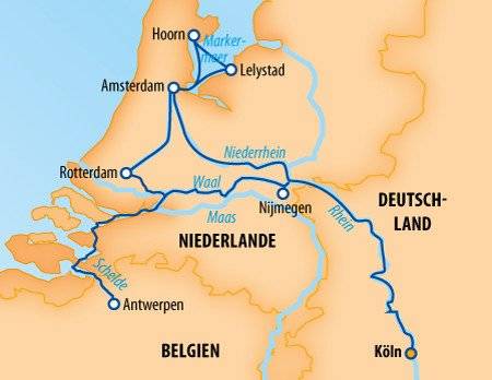 Wundervolles Holland und Belgien 2024 – 8 Tage Flusskreuzfahrt – MS Gentleman