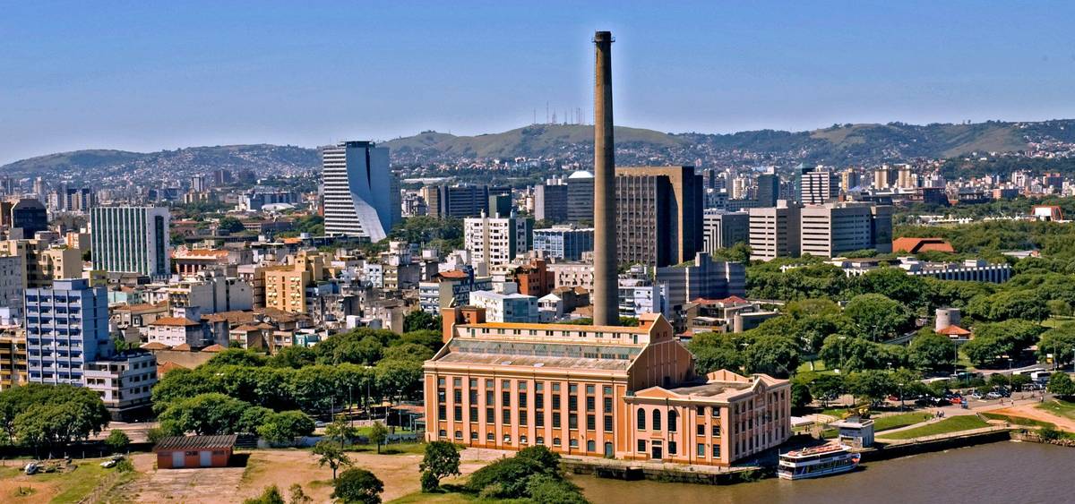 Ausblick auf den Porto Alegre in Brasilien
