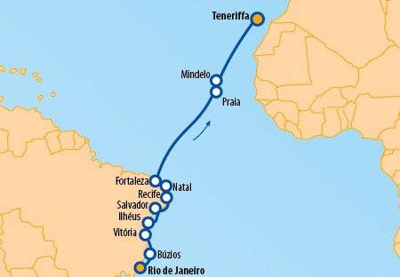 Atlantik-Überquerung und Kapverdische Inseln 2025 – 21 Tage Kreuzfahrt – VASCO DA GAMA