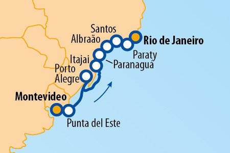 Montevideo und das UNESCO-Welterbe Brasiliens 2025 – 15 Tage Kreuzfahrt – VASCO DA GAMA