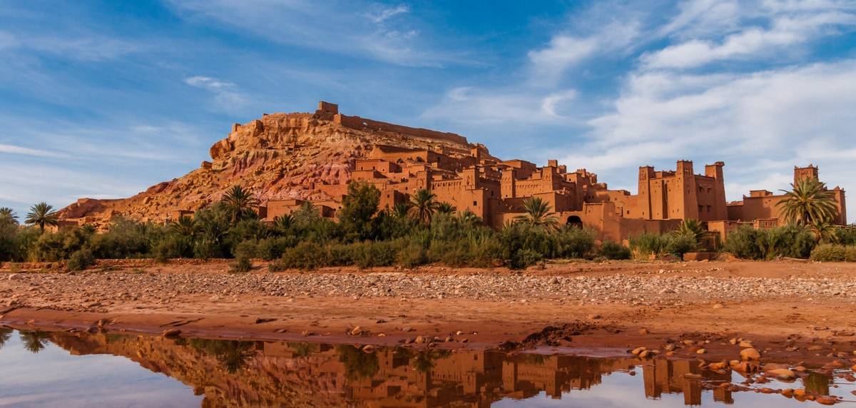 Ausblick auf Ait Ben Haddou in Marokko