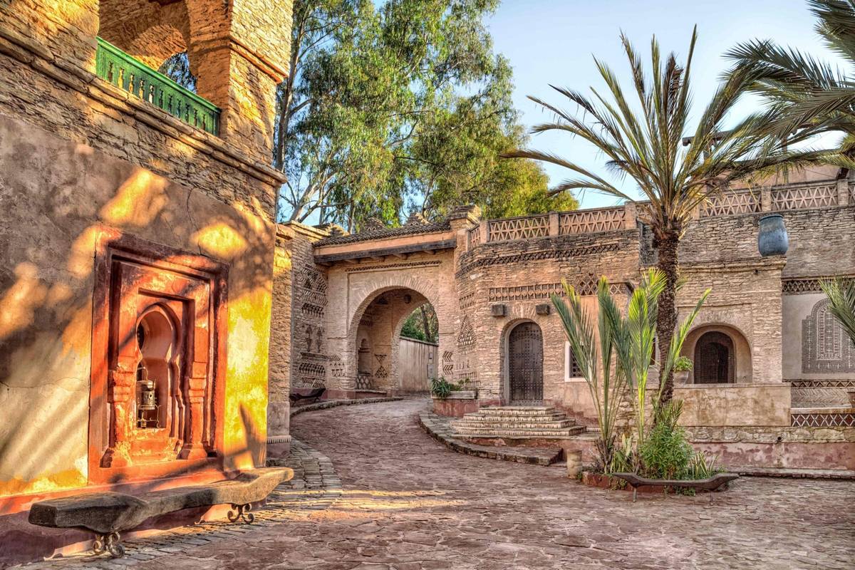 Aufnahme einer Gasse in Agadir in Marokko