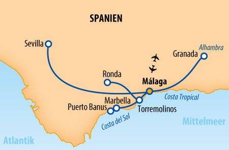 Höhepunkte Andalusiens 2025 – Spanien Standortreise
