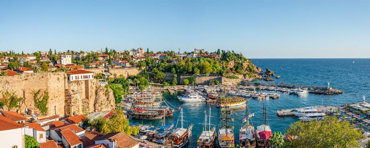 Panoramablick auf Antalya in der Türkei