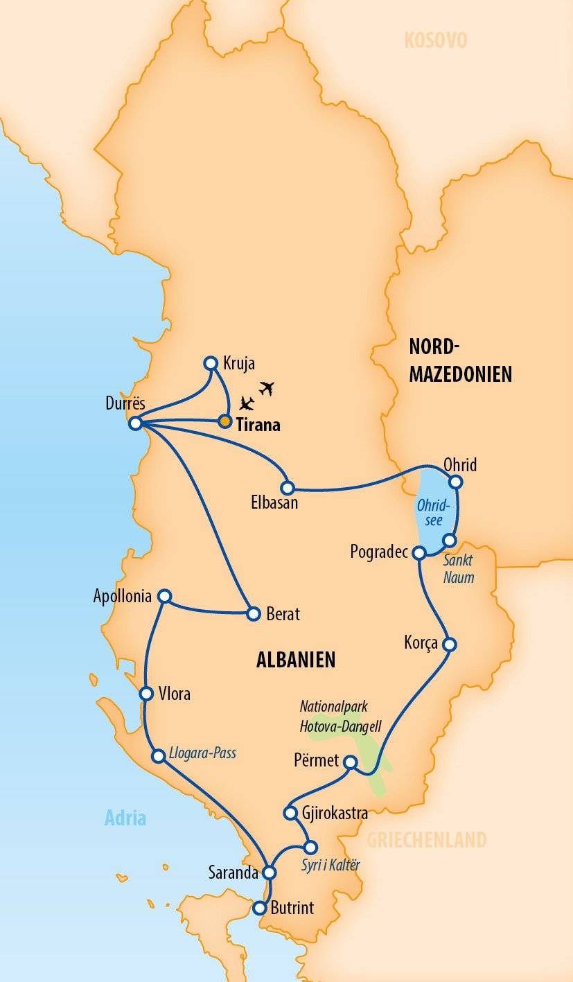Unentdecktes Albanien 2025 – Rundreise in Albanien und Baden