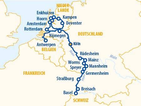 Rhein total 2025 – Flusskreuzfahrt Rhein