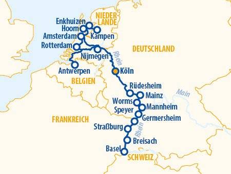 Rhein total 2025 – Flusskreuzfahrt Rhein