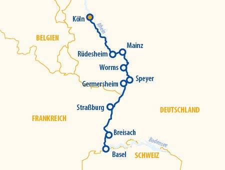 Rheinromantik 2025 – Flusskreuzfahrt Rhein