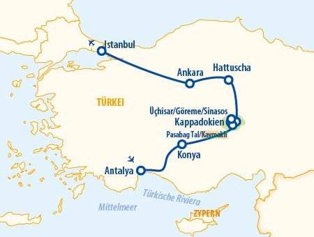 Zu Derwischen und Feenkaminen 2025 – Türkei Rundreise