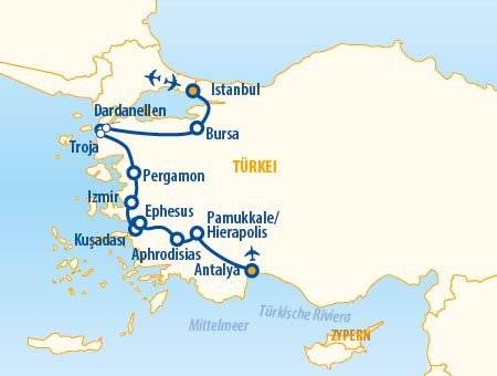 Auf den Spuren von Achilles und Apollon 2025 – Türkei Rundreise