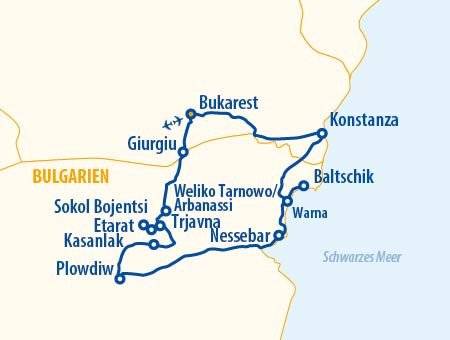 Höhepunkte Bulgariens 2025 – Bulgarien Rundreise