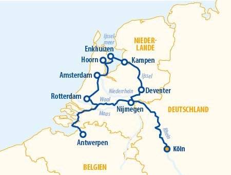 Holland und Belgien 2025 – Flusskreuzfahrt