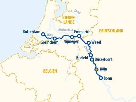 Auf dem Rhein nach Holland 2025 –  Flusskreuzfahrt mit Hund