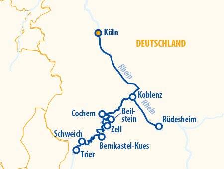 Moselromantik 2025 – Mosel Flusskreuzfahrt