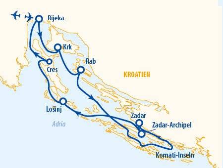 Inselparadiese 2025 – 8 Tage Küsten-Kreuzfahrt Kroatien