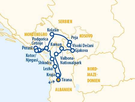 Wilde Schluchten des Balkans 2025 – Balkan Rundreise