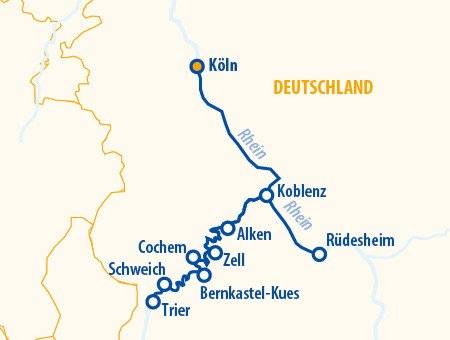 Moselromantik 2025 – Mosel Flusskreuzfahrt