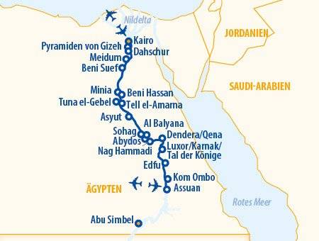 Nofretete 2025 – ab Kairo – Ägypten Nilkreuzfahrt