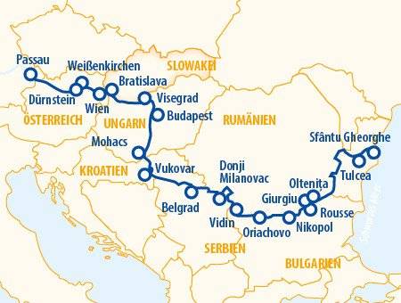 Große Donauvielfalt 2026 – Flusskreuzfahrt Donau