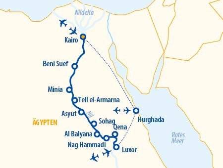 Echnaton 2025 – ab Luxor – Ägypten Nilkreuzfahrt und Baden