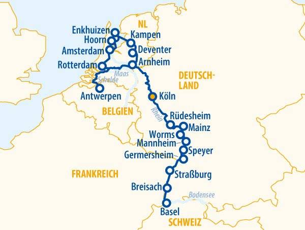 Rhein total 2026 – Flusskreuzfahrt Rhein