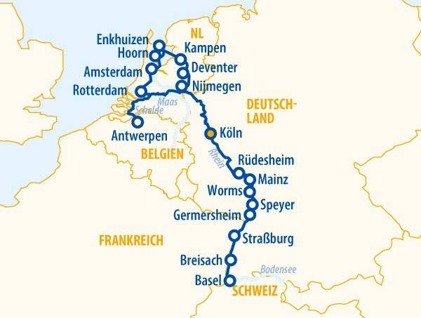 Rhein total 2026 – Flusskreuzfahrt Rhein