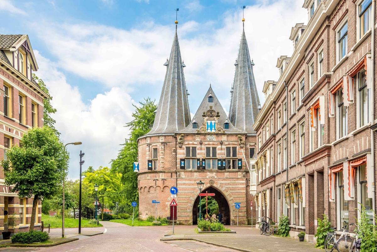 Das Cellebroederpoort in Kampen in den Niederlanden