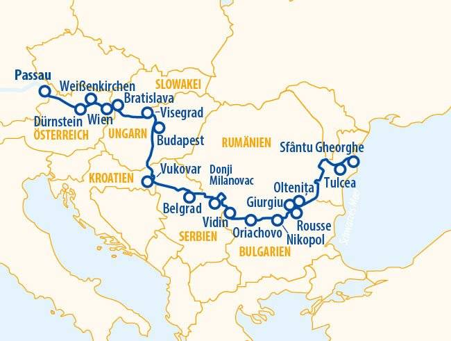 Große Donauvielfalt 2025 – Flusskreuzfahrt Donau