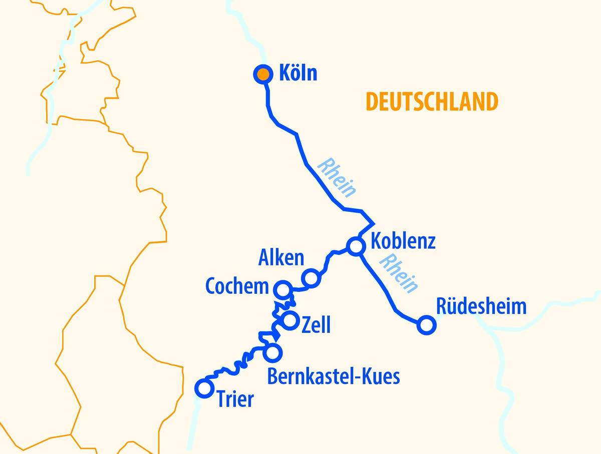 Moselromantik 2025 – Mosel Flusskreuzfahrt