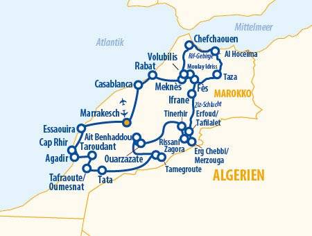 Faszination Marokko 2026 – Marokko Rundreise