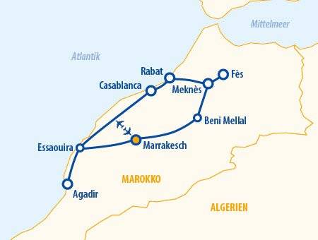 Marokkos Königsstädte 2026 – Marokko Rundreise