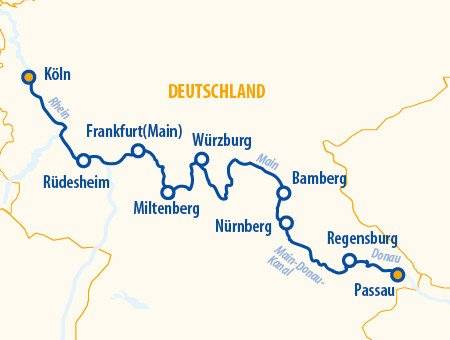 Rhein, Main, Donau 2026 – Flusskreuzfahrt