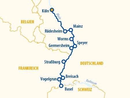 Rheinromantik 2026 – Flusskreuzfahrt Rhein