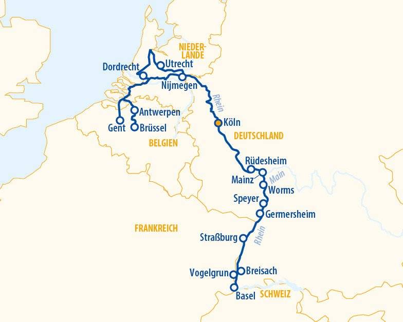 Rhein total 2026 – Flusskreuzfahrt Rhein
