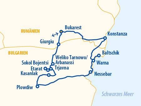 Höhepunkte Bulgariens 2026 – Bulgarien Rundreise