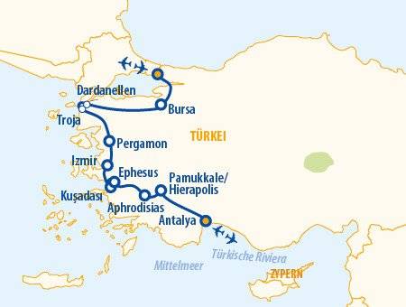 Auf den Spuren von Achilles und Apollon 2026 – Türkei Rundreise