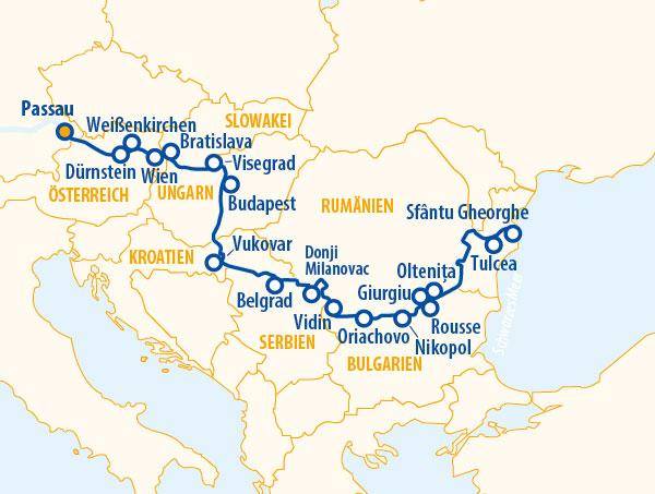 Große Donauvielfalt 2026 – Flusskreuzfahrt Donau