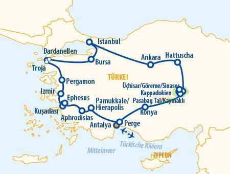 Große Türkei Kulturreise 2025 – Türkei Rundreise