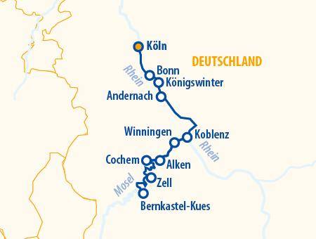 Vier Pfoten auf Mosel Kreuzfahrt 2025 – Flusskreuzfahrt mit Hund