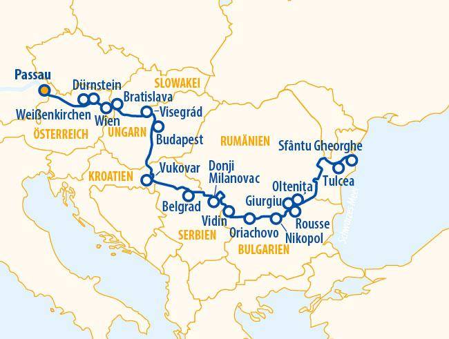 Große Donauvielfalt 2027 – Flusskreuzfahrt Donau
