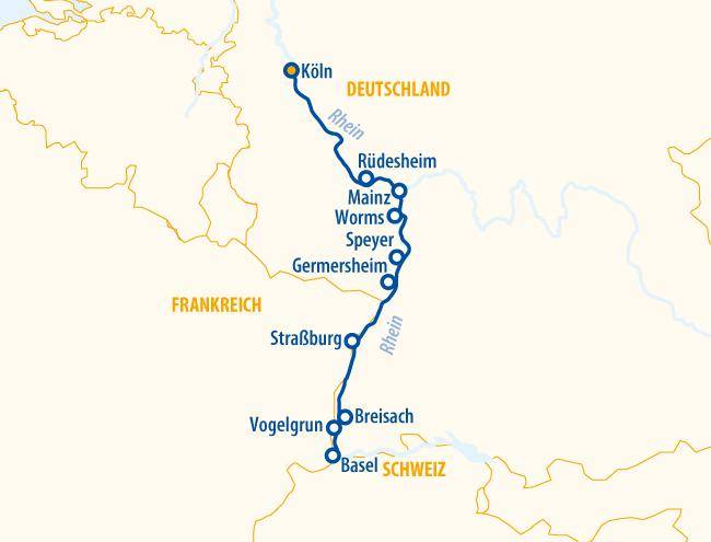 Rheinromantik 2027 – Flusskreuzfahrt Rhein