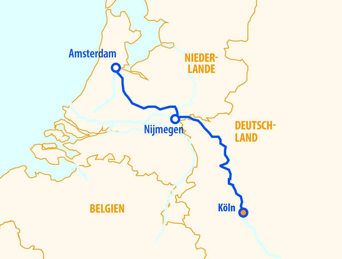 Minikreuzfahrt Holland 2027 – Flusskreuzfahrt Rhein