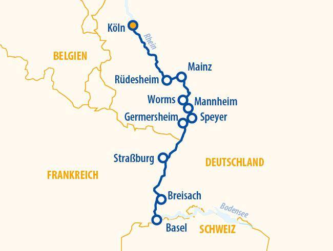 Rheinromantik 2027 – Flusskreuzfahrt Rhein