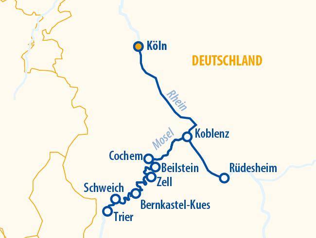 Moselromantik 2027 – Flusskreuzfahrt Mosel