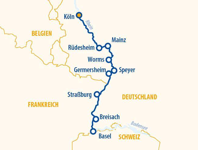 Rheinromantik 2027 – Flusskreuzfahrt Rhein